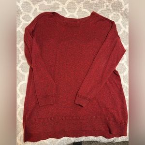 Red Old navy tunic sweater size large